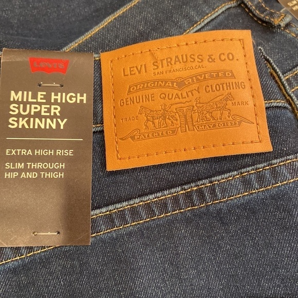 Levi’s MILE HIGH SUPER SKINNY WOMEN'S
JEANS nwt - Picture 6 of 10